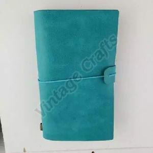 Omeya Turquoise Leather Travel Journal