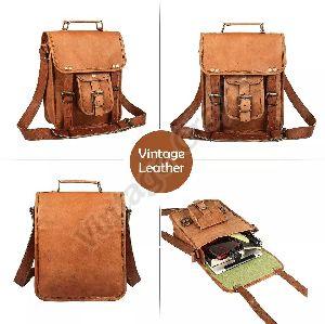 Leather Shoulder Messenger Bag
