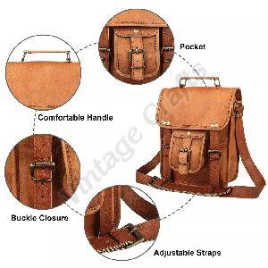 Leather Shoulder Messenger Bag