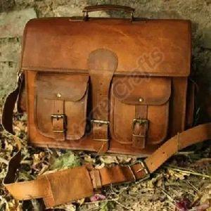 Handmade Leather Messenger Bag