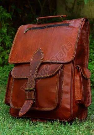 Leather Designer Backpack