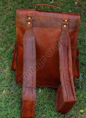 Leather Designer Backpack