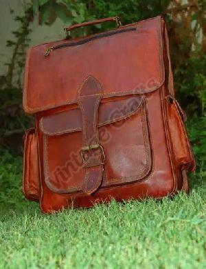 Leather Designer Backpack