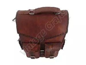 Leather Laptop Backpack