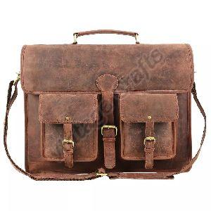 Vintage Leather Messenger Bag