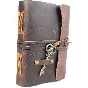Key Pendant Leather Journal