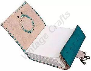 Vintage Handmade Stone Leather Journal