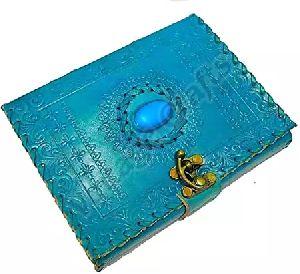 Vintage Handmade Stone Leather Journal