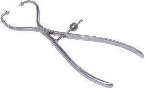 PATELLA BONE HOLDING FORCEPS BALL TIP CURVED