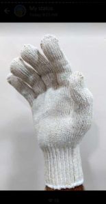 knitted gloves white 40g