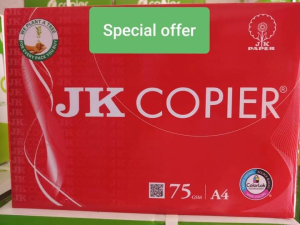 jk copier red a4 size 75 gsm paper
