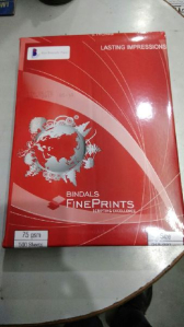 bindal fine print a4 size 75 gsm paper