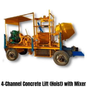 Four Tower Concrete Lift Machine With Mixer
