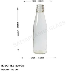 200 ml Glass Ketchup Sauce Bottles