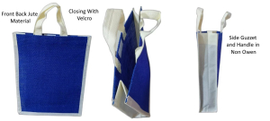 Jute Shopping Bags - Size: 9.25 x 11.75 x 3 inch