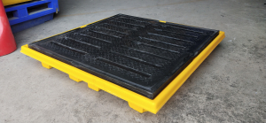 150L 4 Drum Spill Containment Pallet L1300 X W1300 X H200 Mm DSCP-SL4-1313
