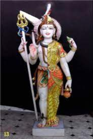 Marble Ardhnaishwar Statue