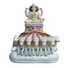 Marble Surya Dev Statue