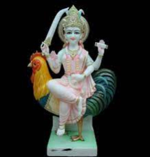 Marble Bahuchara Mata Statue
