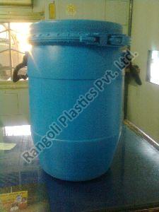 15 Ltr with Plastic Ring Full Open Mouth Plastic Drum