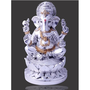 Silver Plated Ganesha Idol