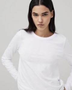 F/S - 105 Ladies Round Neck Slub T-shirt