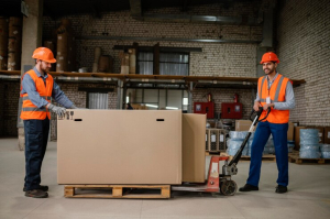 Hand-operated pallet truck