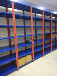 Bolted metal shelving angle rack in Faridabad