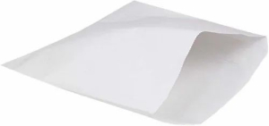 9 X 9 Inch White Kraft Paper Bag for Q Plate
