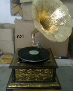 Brass Gramophone