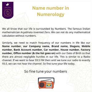 Numerology Consultants & Services