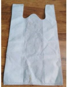 White Non Woven D Cut Bag