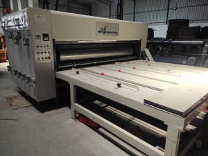 Chain feed flexo printer slotter machine