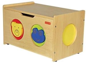 Wooden Brown Toy Storage Box