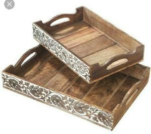 Fancy Wooden Serving Tray
