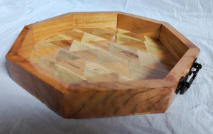 12x12x2 Natural Finish Designer Wooden Tray