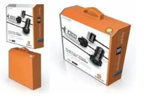 Electronics packaging boxes