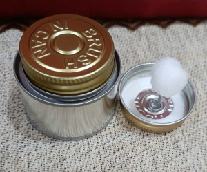 Silver Solvent Cement Tin Can