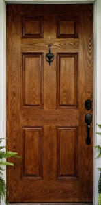 Wooden Bathroom Door