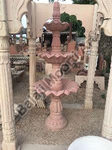 5 Feet Pink Stone Fountain