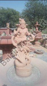 Sandstone Sheshnag Statue