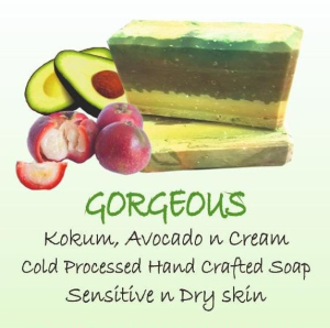 Gorgeous - Cold Processed Avocado, Kokum and Cream Soap