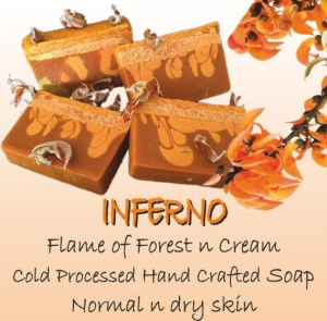 Inferno - Cold Processed Flame of Forest and Cream Soap