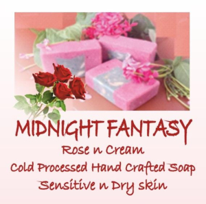 Midnight Cold Processed Rose and Cream Soap