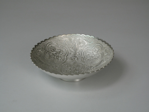 Silver Plated Embossed Bowl