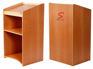 Laminated Wooden Podium / Lectern Stand with Two shelf (SP-524)