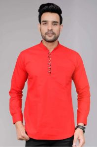 100% Cotton Mens Luppi Short Kurta