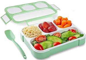 Plastic Leak Proof 4 Compartment Lunch Box