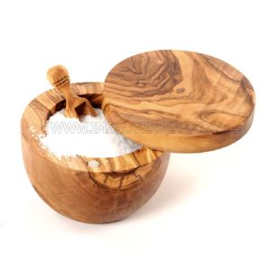Wooden Salt Pot