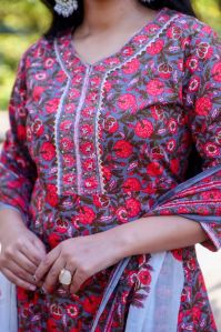 Women Anarkali Kurta Dupatta Set